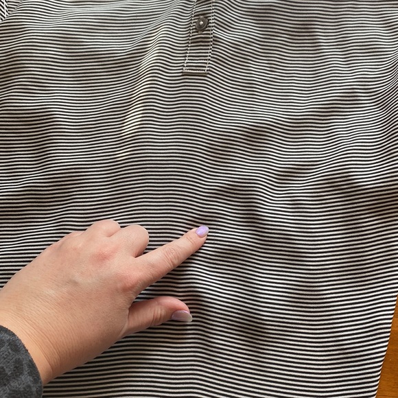 Loft Black and White Tank Top Small Petite SP Stripe Striped - Picture 8 of 8